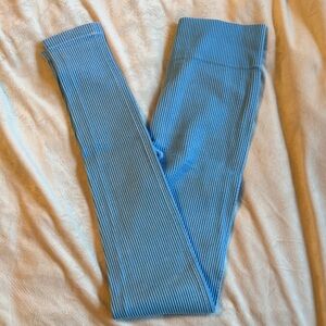 Women’s size small Blue Ribbed Leggings